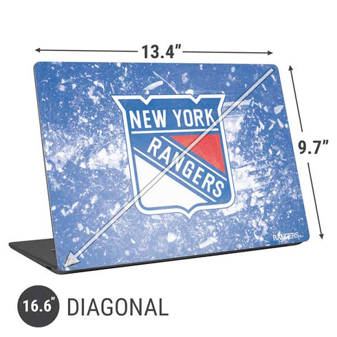 NHL New York Rangers Frozen Universal Laptop 16.6in (13.4 x 9.7in) Skin